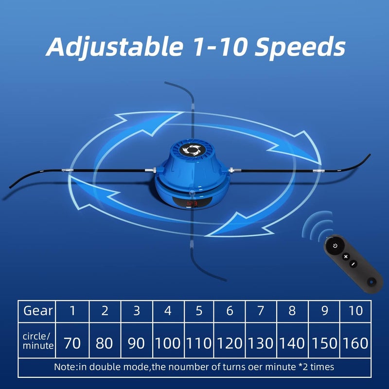 Togieeii MOSHAINE Smart Jump Rope Machine Electronic Skipping Ropes 1-10 Speed Level Adjustment Multiplayer Jumping Rope Groups Rope Skipping LED Display Counter Workout for Women/Men/Kids - Image 4